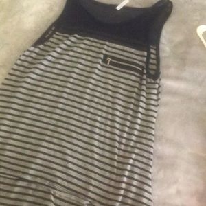 Navy Blue and Grey Tank